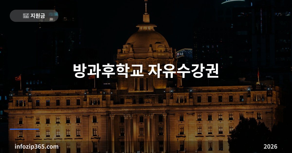방과후학교 자유수강권 — 수급자·한부모·차상위면 우선, 중위소득 80~100%도 됩니다