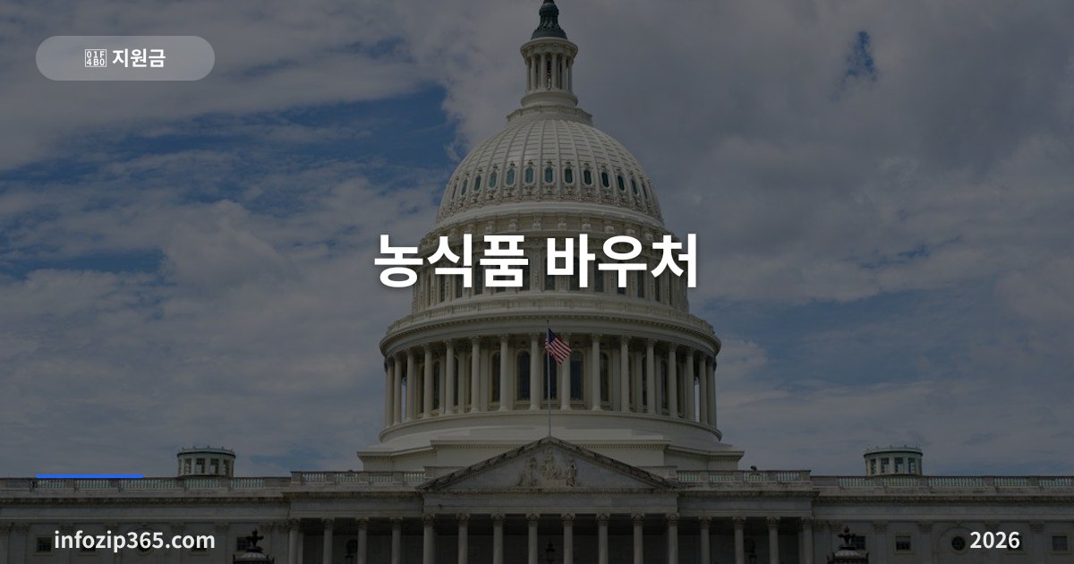 농식품 바우처 — 가구원 수별 월 지원액·신청 방법·살 수 있는 품목과 사용처