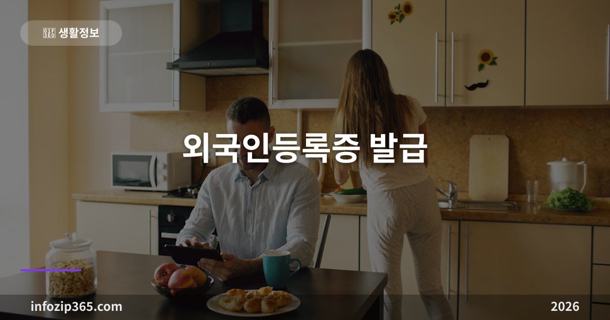 외국인등록증 발급 — 90일 기한, 신청 절차, 재발급과 체류지 변경까지