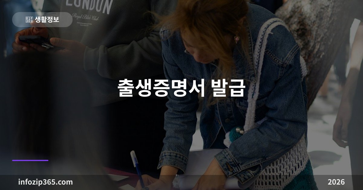 출생증명서 발급 — 병원에서 떼는 서류예요, 기본증명서와 헷갈리지 마세요