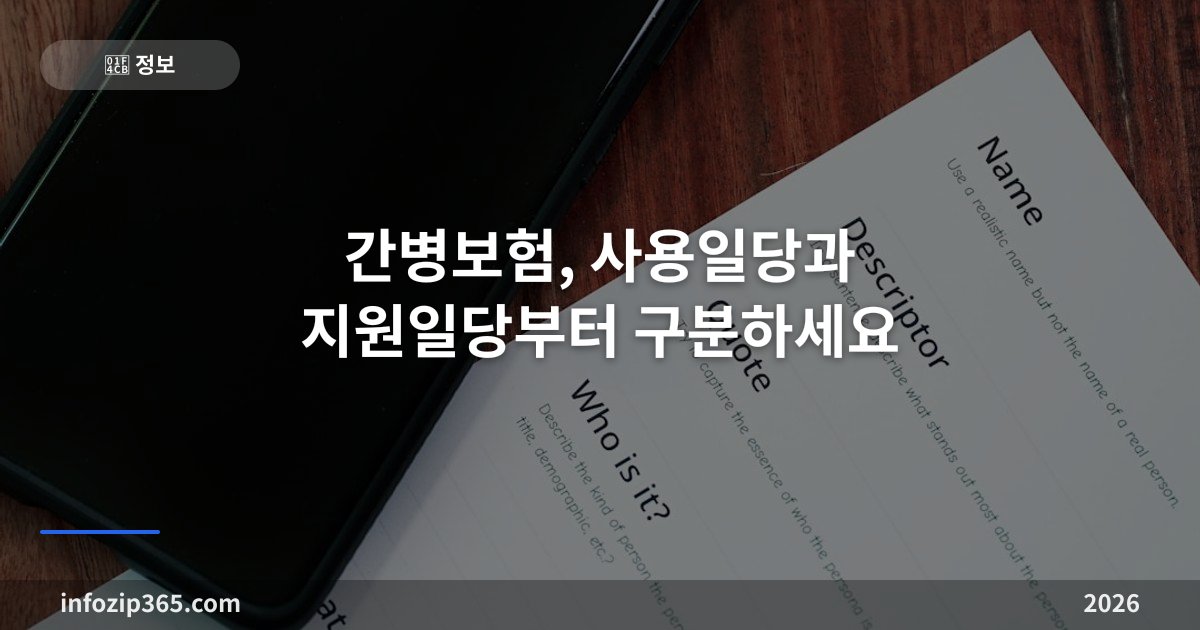 간병보험, 사용일당과 지원일당부터 구분하세요 — 청구 서류·가족 간병·치매 보장까지