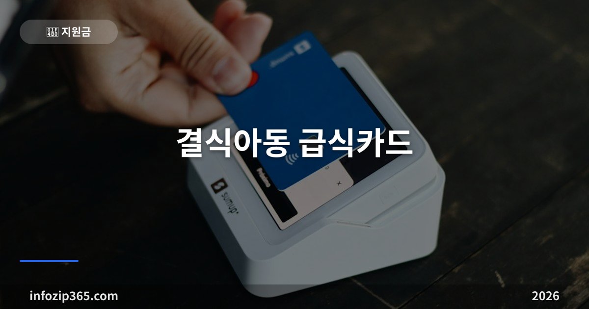 결식아동 급식카드 — 아동급식 지원 대상·신청 방법·1식 단가와 꿈나무카드·G드림카드 사용처