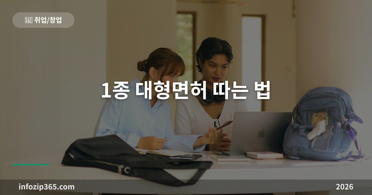 1종 대형면허 따는 법 — 보통면허 1년이 먼저다, 기능시험 11개 코스와 80점