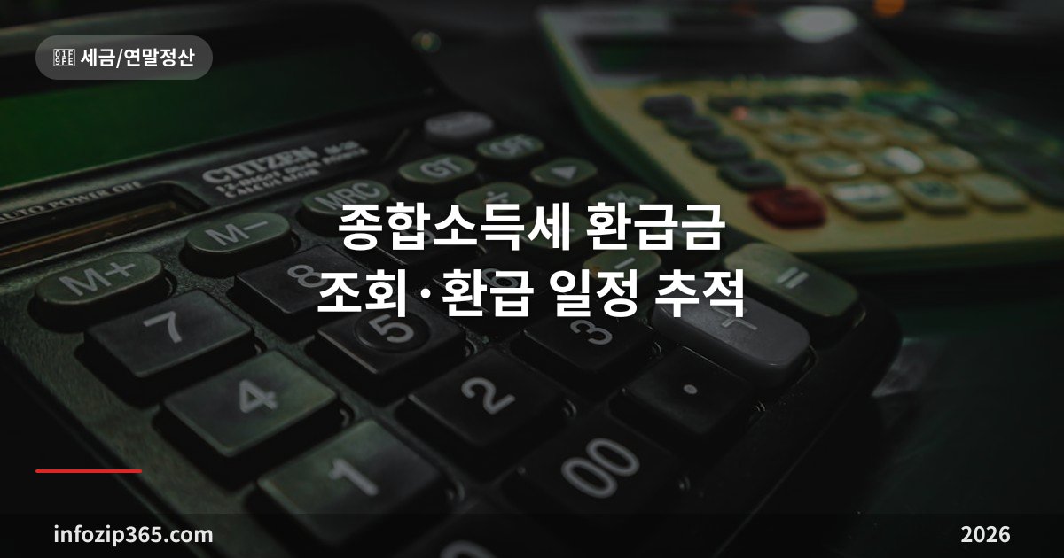 종합소득세 환급금 조회·환급 일정 추적 가이드 — 5/31 신고 후 언제 입금될까