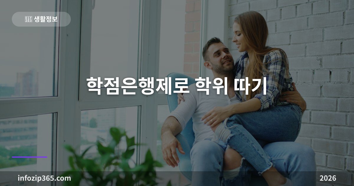학점은행제로 학위 따기 — 140학점을 어떻게 채우는지부터 계산하세요