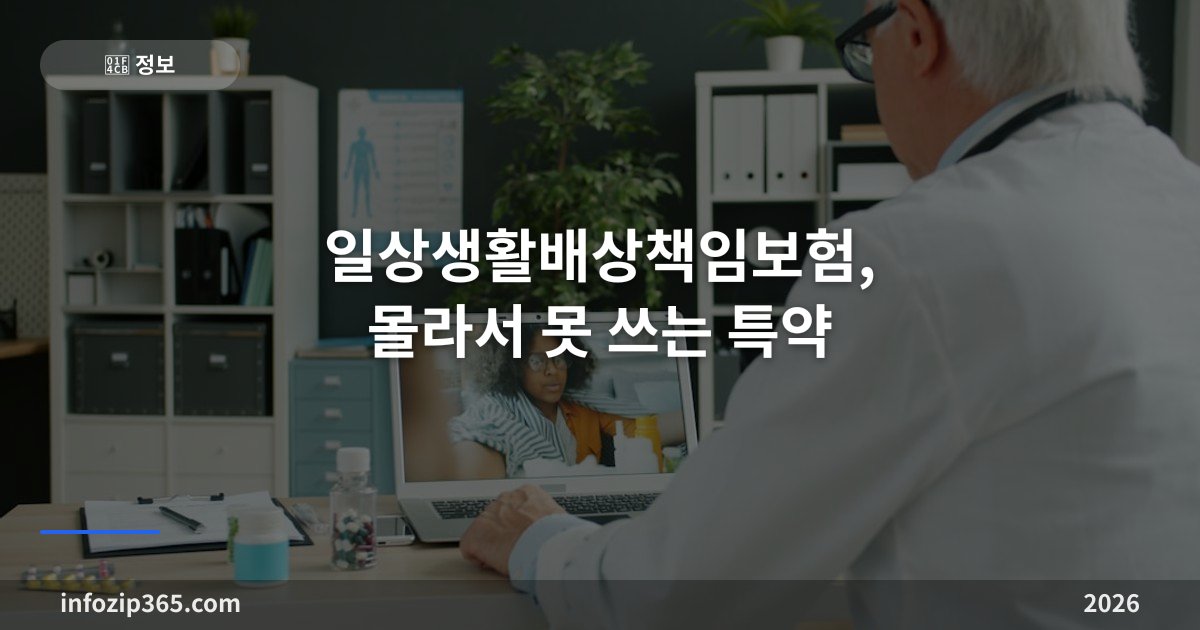 일상생활배상책임보험, 몰라서 못 쓰는 특약 — 아랫집 누수·자녀 사고·자전거까지