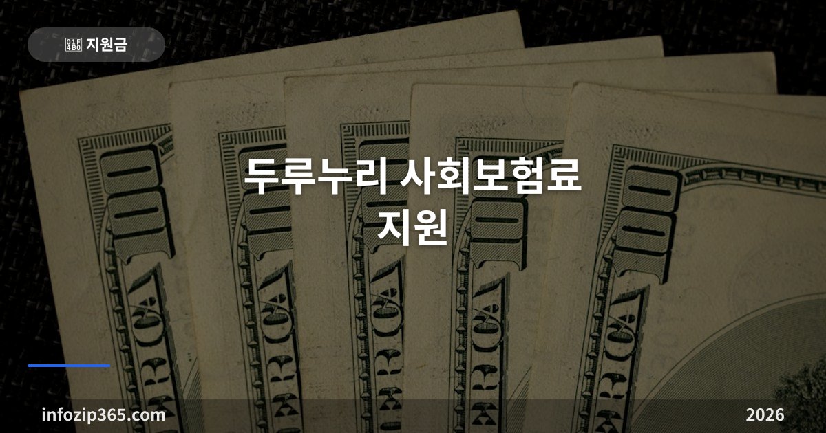 두루누리 사회보험료 지원 — 10인 미만 사업장 국민연금·고용보험 80% 받는 법