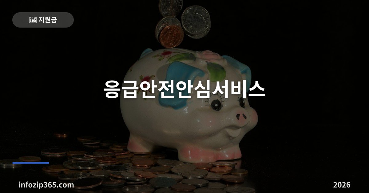 응급안전안심서비스 — 독거노인·장애인 집에 응급호출기·화재감지기 무료 설치, 대상과 신청 방법