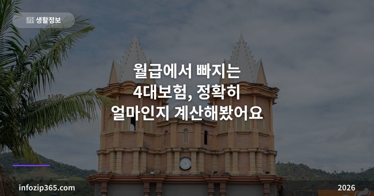 월급에서 빠지는 4대보험, 정확히 얼마인지 계산해봤어요