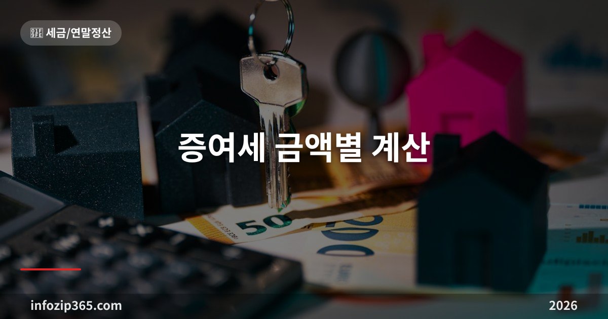 증여세율표와 금액별 계산 총정리 — 5천만·1억·2억·5억 받으면 세금 얼마?
