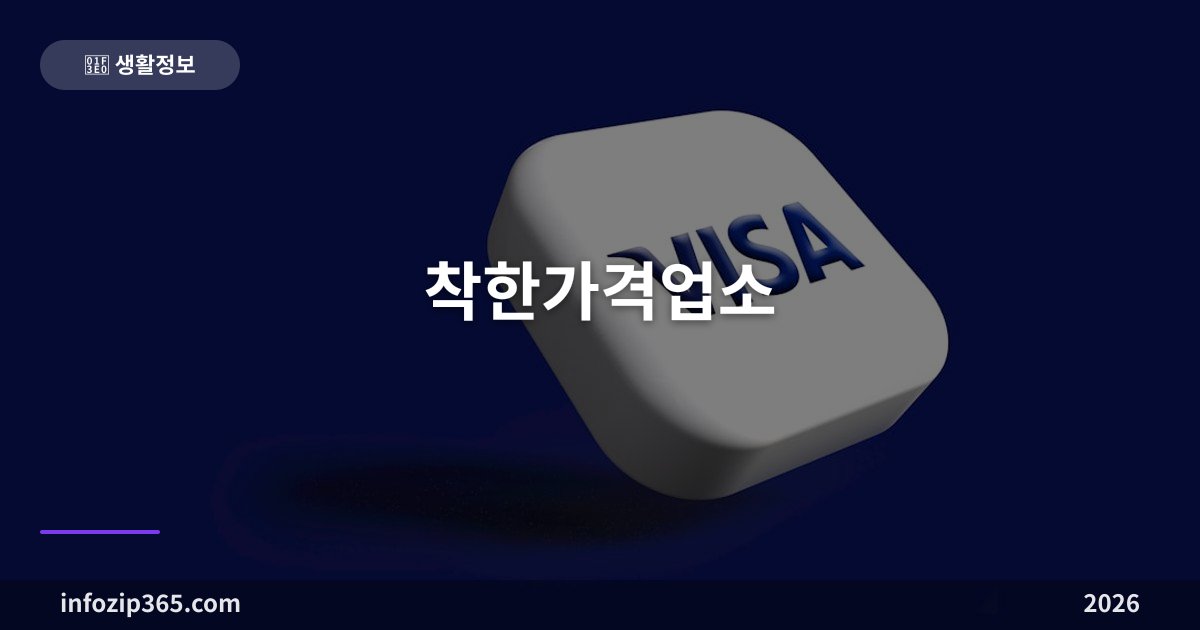 착한가격업소 — 1만원 이상 카드 결제에 2,000원 할인, 찾는 법과 지정 혜택