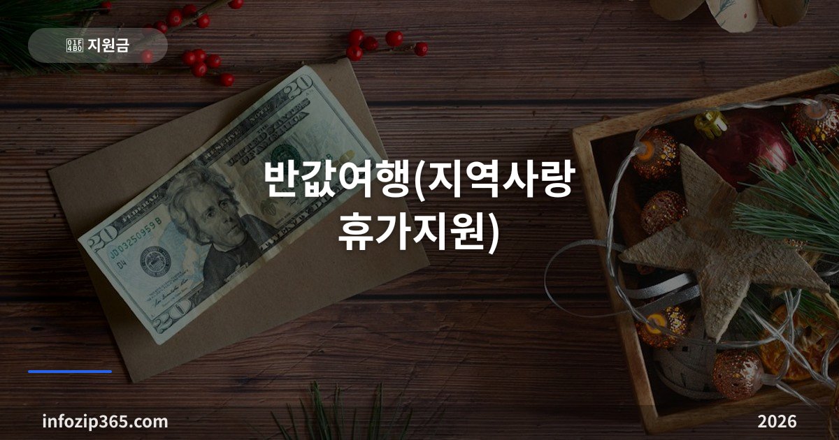 반값여행(지역사랑 휴가지원) — 10월 신청 가능 지역·환급 한도·증빙 조건