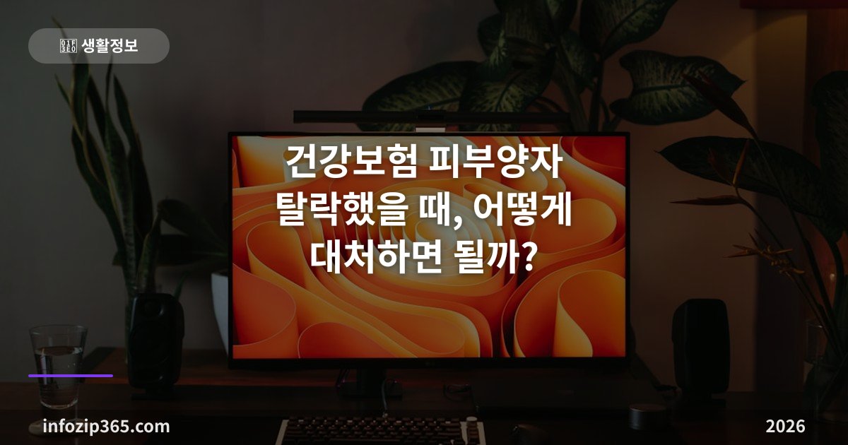 건강보험 피부양자 탈락했을 때, 어떻게 대처하면 될까?