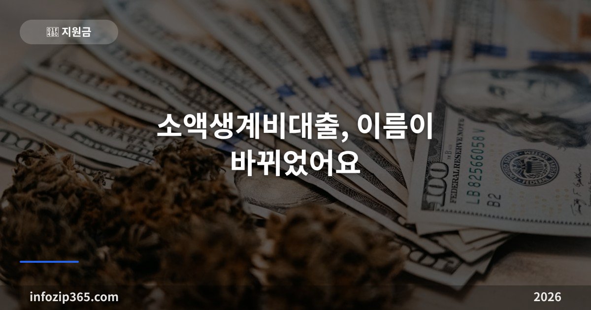 소액생계비대출, 이름이 바뀌었어요 — 불법사금융예방대출 한도 100만원과 금리 3단계