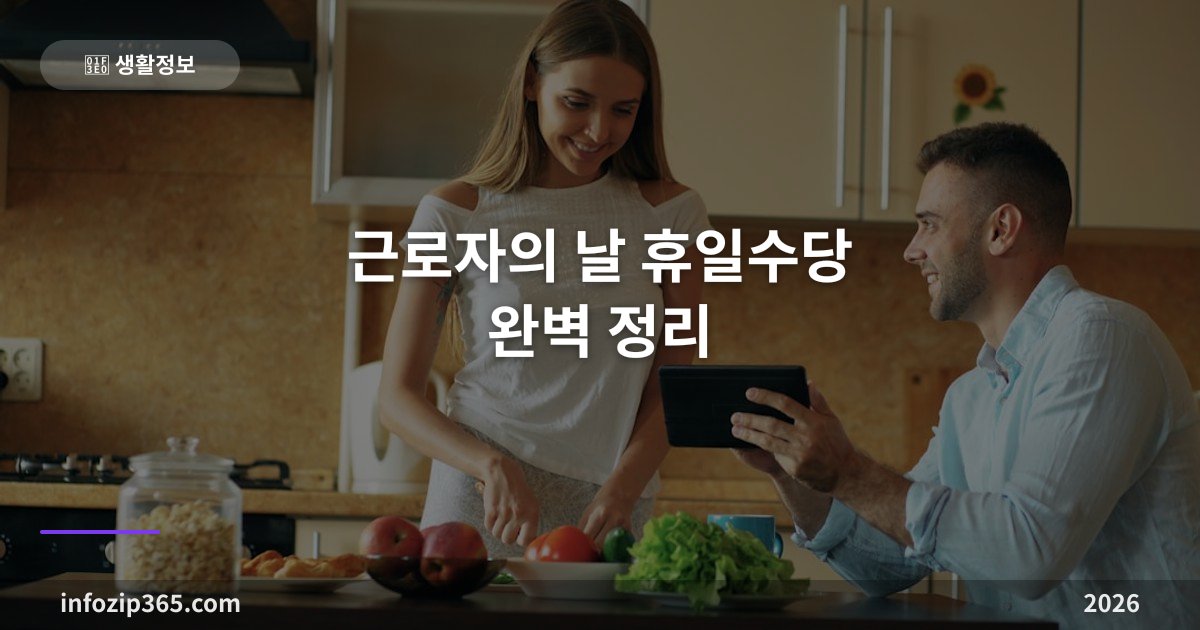 근로자의 날 휴일수당 완벽 정리 — 5월 1일 일하면 얼마나 받아요