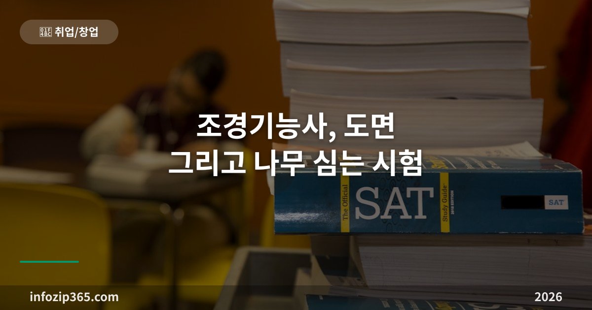조경기능사, 도면 그리고 나무 심는 시험 — 실기 구성과 취득 후 일자리