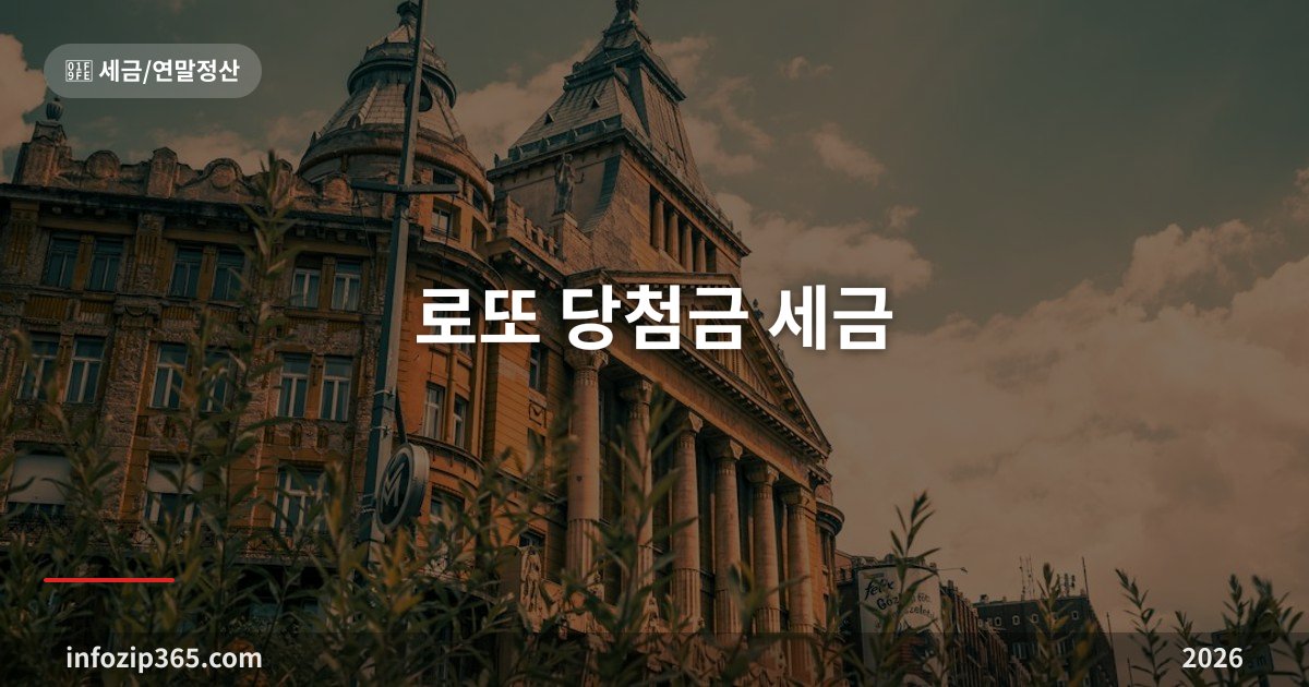 로또 당첨금 세금 — 200만원까지는 0원, 3억이 넘으면 33%다