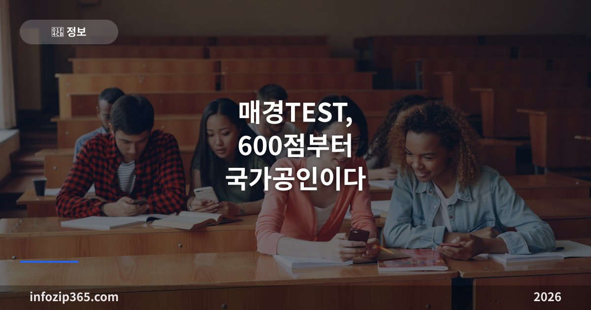 매경TEST, 600점부터 국가공인이다 — 경제·경영 80문항 시험의 구조