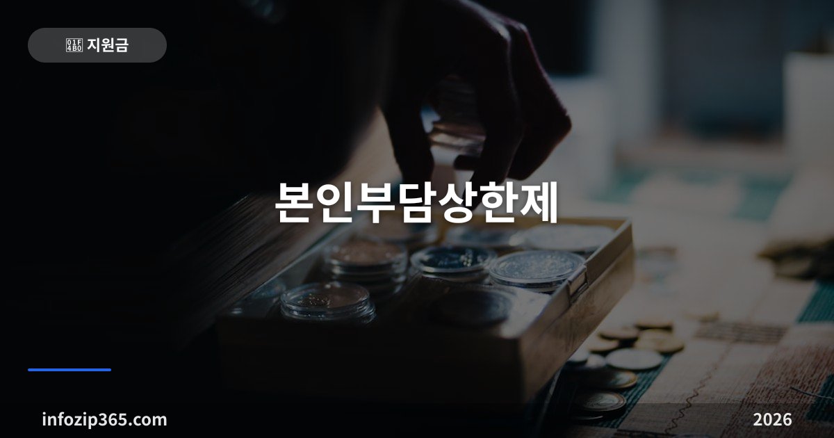 본인부담상한제 — 병원비가 상한 넘으면 전액 돌려받아요, 소득분위별 상한액과 신청법