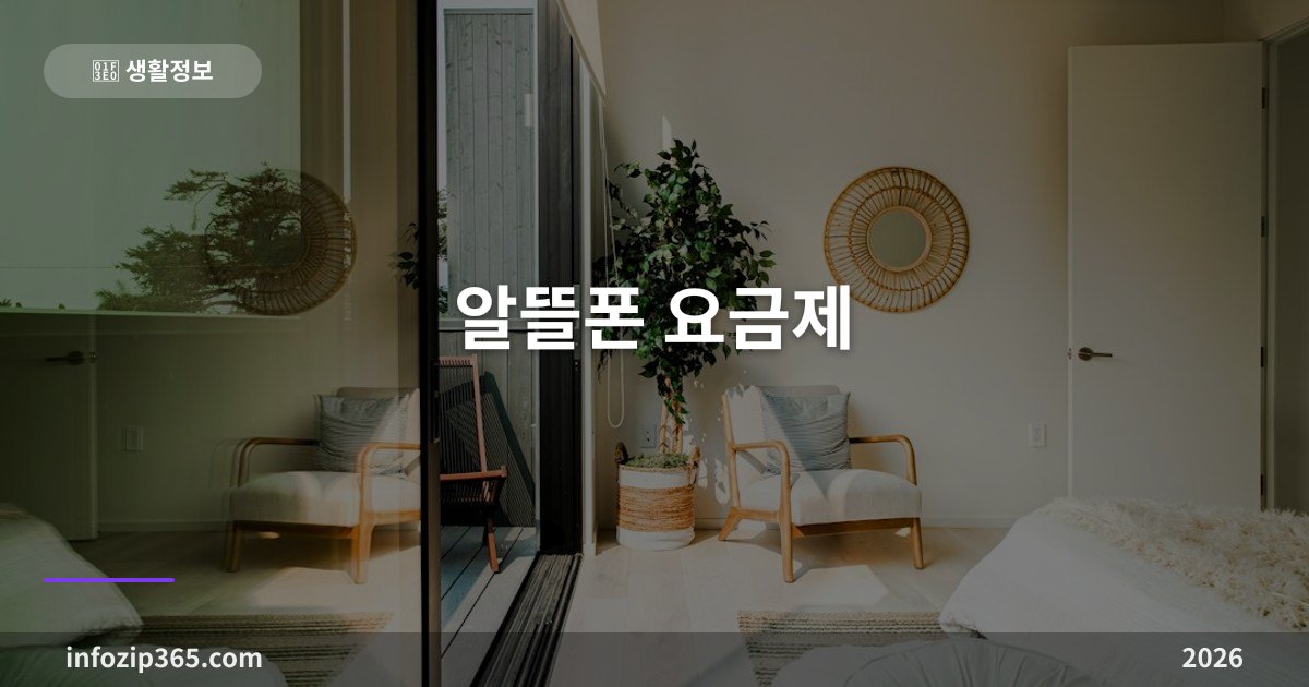 알뜰폰 요금제 — 같은 통신망에 요금만 반값, 갈아타기 전 확인할 것들