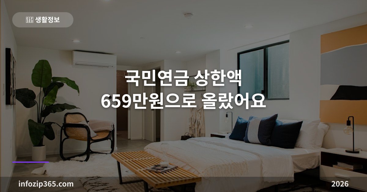 국민연금 상한액 659만원으로 올랐어요 — 7월부터 월급에서 얼마 더 빠질까