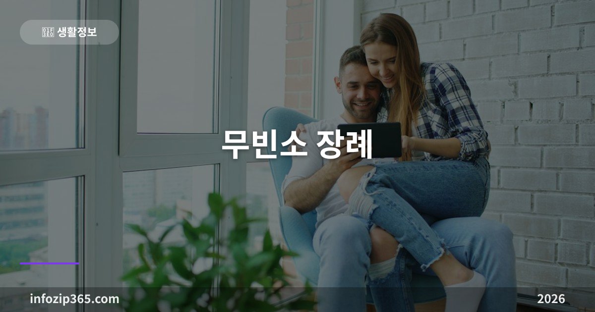 무빈소 장례 — 빈소 없이 치르는 절차·비용 구조·법정 신고·공공 지원