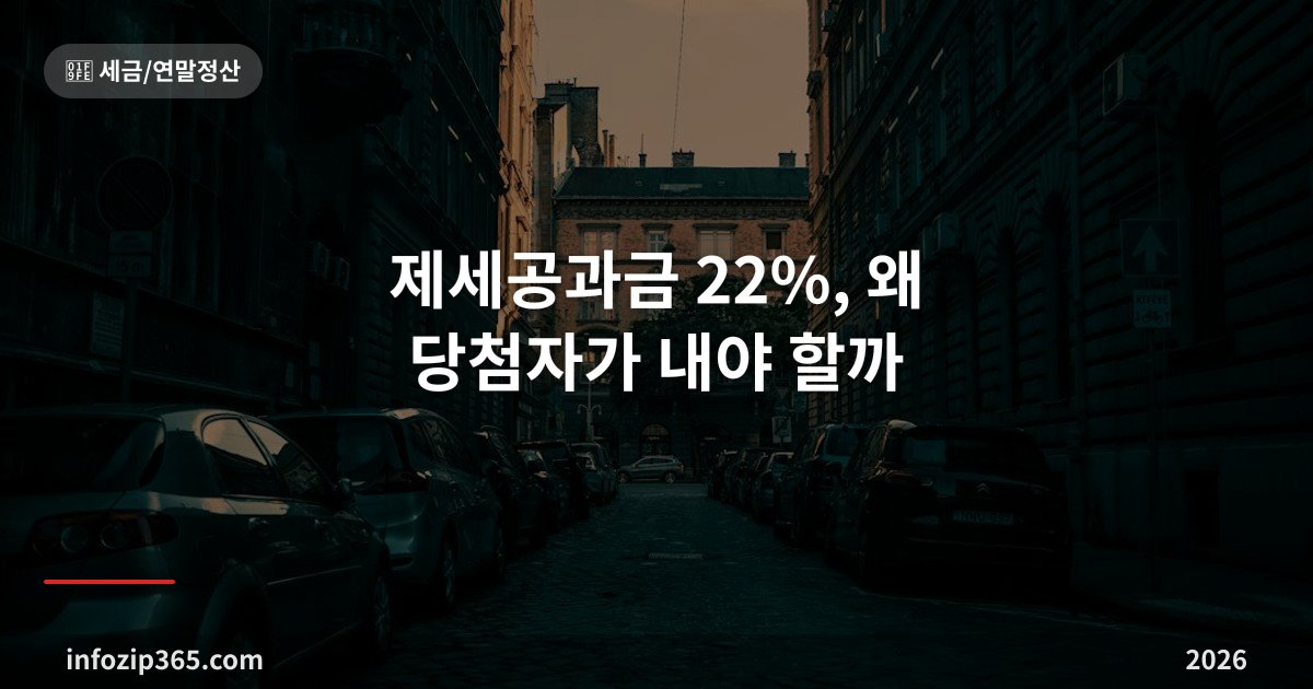 제세공과금 22%, 왜 당첨자가 내야 할까 — 경품 세금의 구조와 환급 가능성
