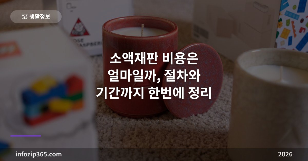 소액재판 비용은 얼마일까, 절차와 기간까지 한번에 정리