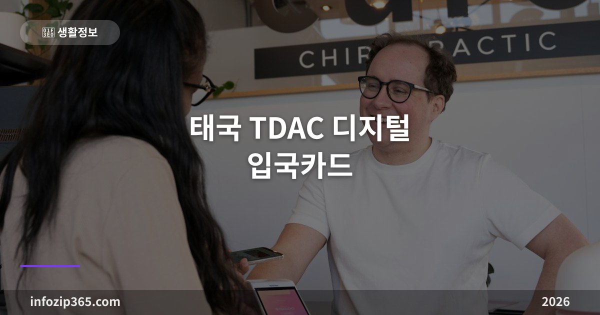 태국 TDAC 디지털 입국카드 — 무료인데 대행은 수천 바트, 3일 전부터 등록