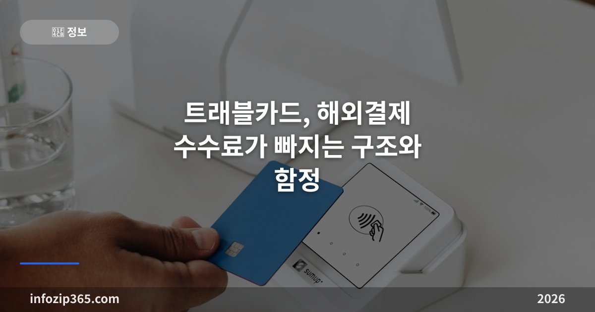트래블카드, 해외결제 수수료가 빠지는 구조와 함정 — 외화통장형·선불충전형 차이와 예금자보호