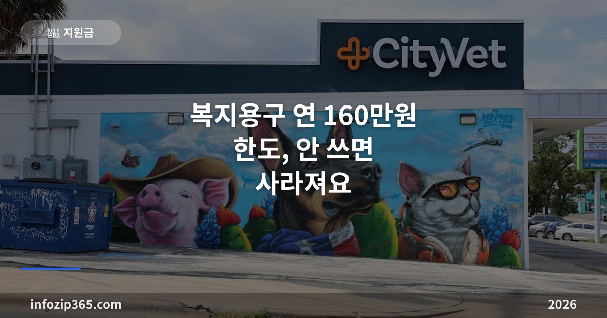 복지용구 연 160만원 한도, 안 쓰면 사라져요 — 구입 12종·대여 8종 활용법