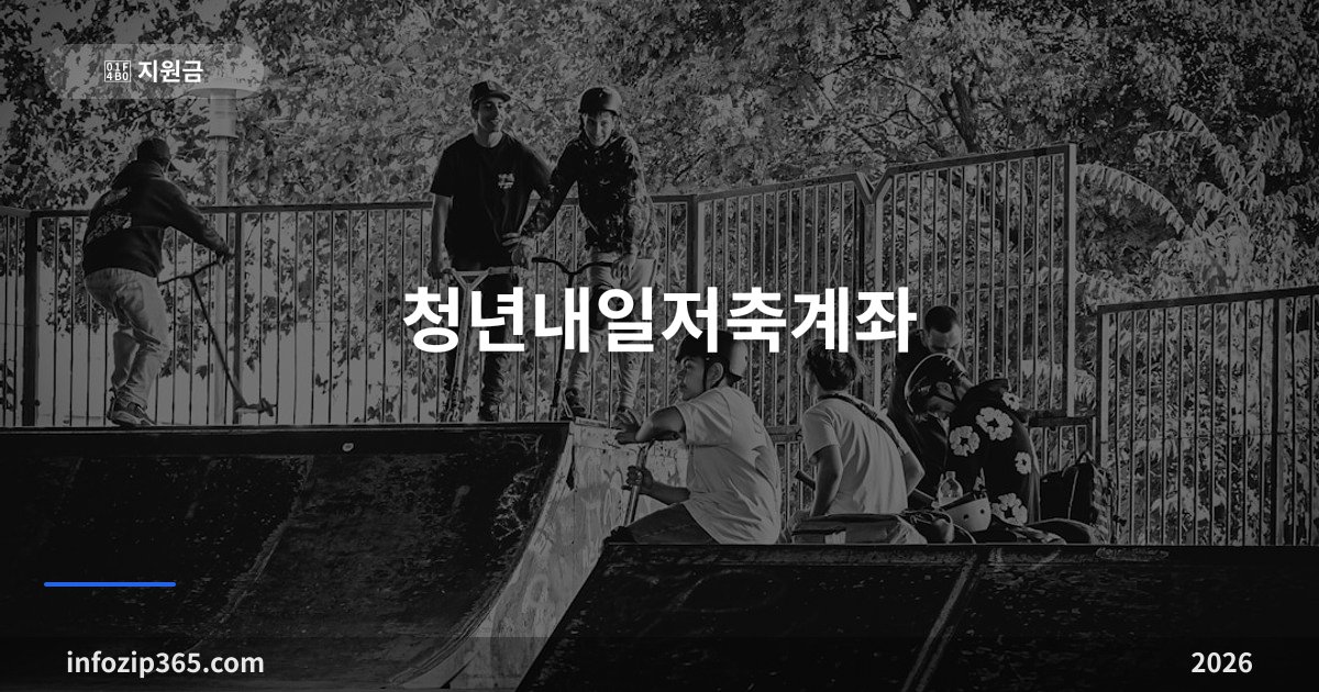 청년내일저축계좌 총정리 — 월 10만원 넣고 3년 뒤 1,440만원 받는 조건